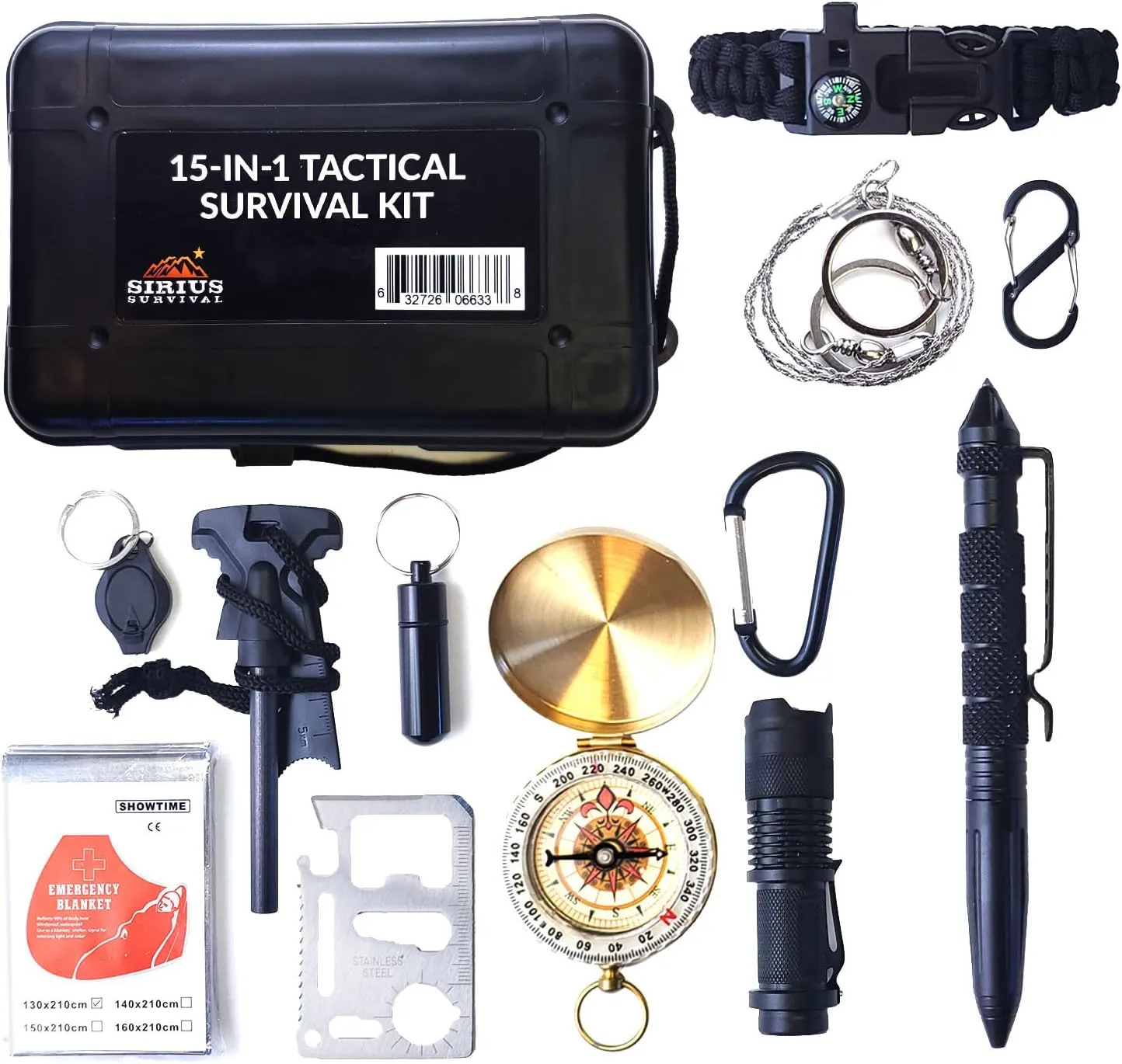 5 Person Emergency Kit/Survival Backpack for 72 Hours for Natural Disasters, Hurricanes, Emergency or Bug Out Situations