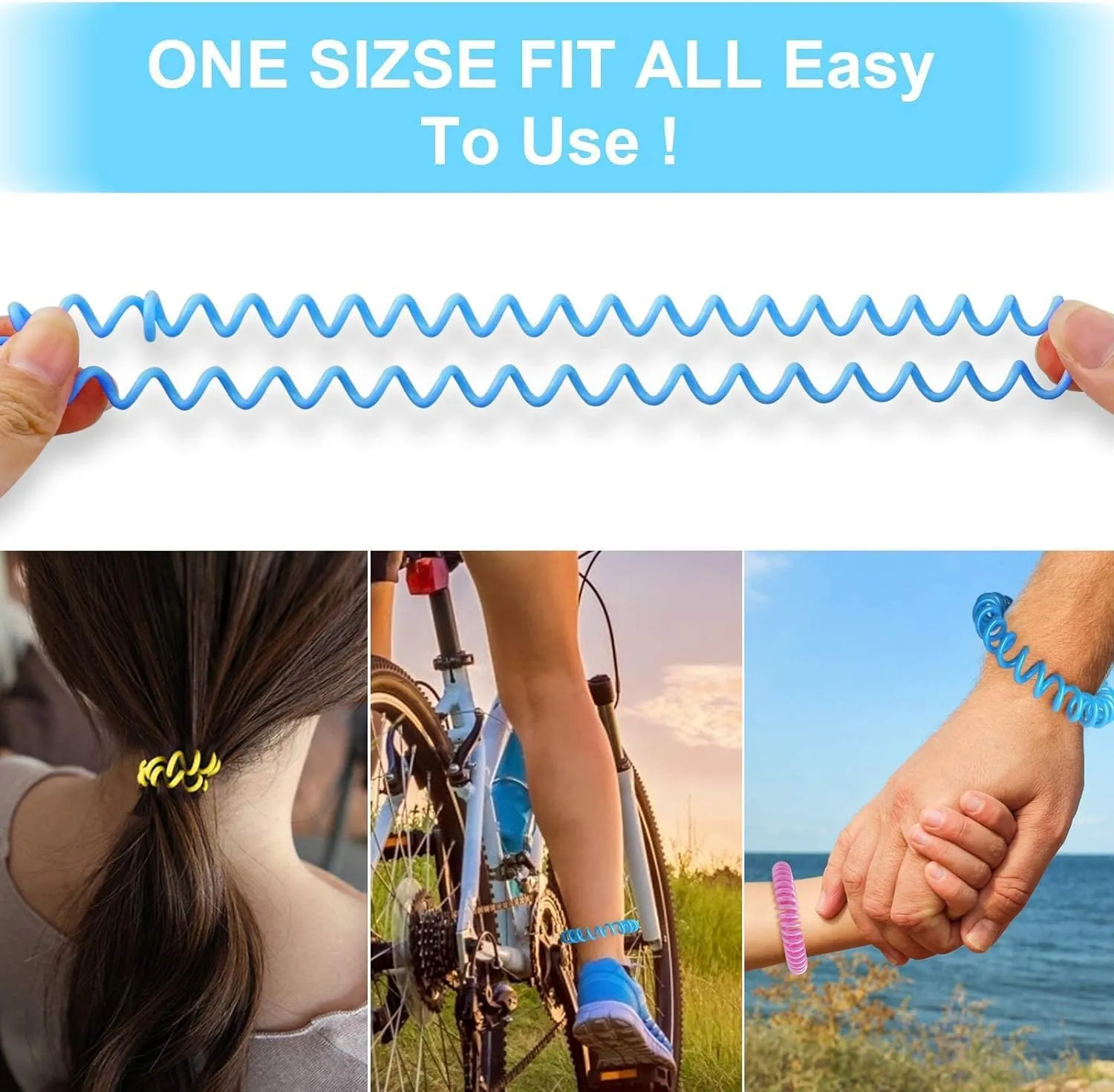 50 Pack Mosquito Repellent Bracelets, DEET-Free Mosquito Bands for Adults and Kids, Individually Wrapped Repellent Wristbands for Outdoor Camping Fishing Traveling