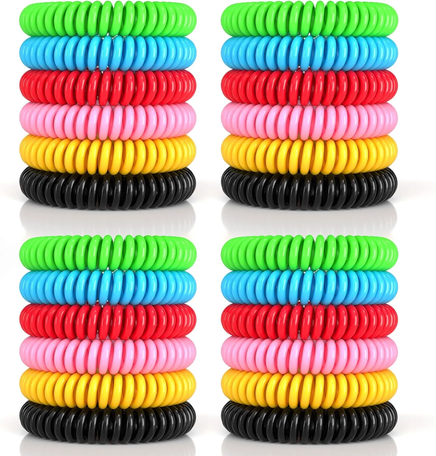 50 Pack Mosquito Repellent Bracelets, DEET-Free Mosquito Bands for Adults and Kids, Individually Wrapped Repellent Wristbands for Outdoor Camping Fishing Traveling