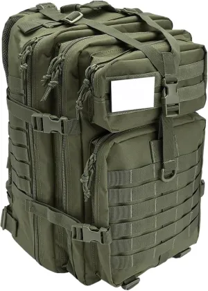 50L Tactical Backpacks Man Traveling Bags Survival Outdoor 3P Assault Pack EDC Molle Pack Hiking Trekking Hunting Bag(Green)