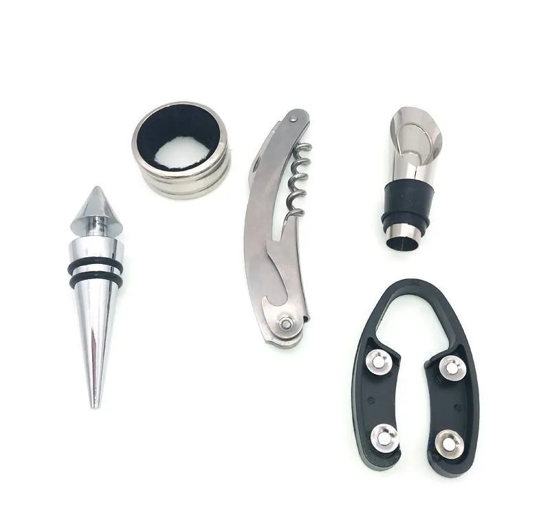 5Pcs Wine Bottle Corkscrew & Accessory Set on Sale