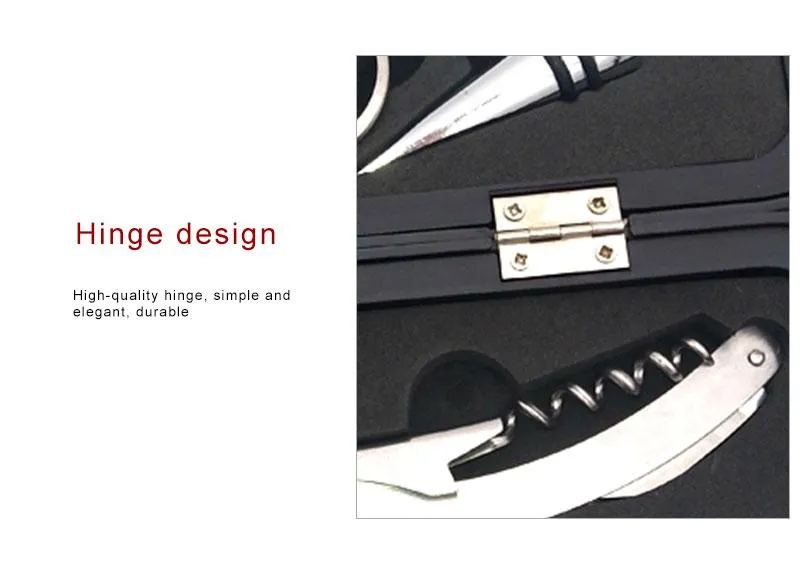 5Pcs Wine Bottle Corkscrew & Accessory Set on Sale