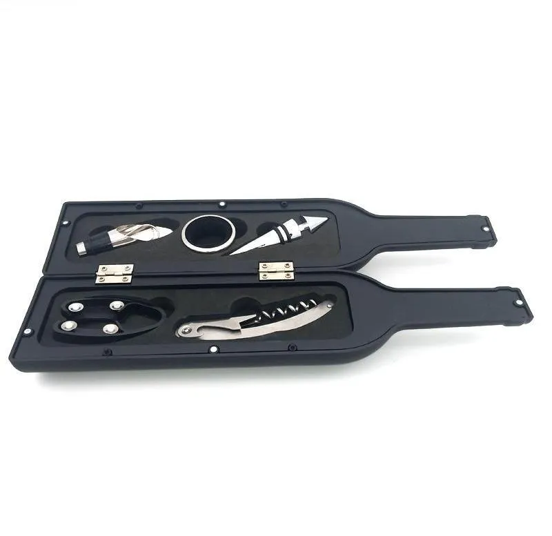 5Pcs Wine Bottle Corkscrew & Accessory Set on Sale
