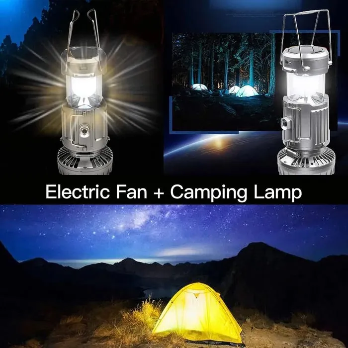 6 in 1 Portable Solar LED Camping Lantern