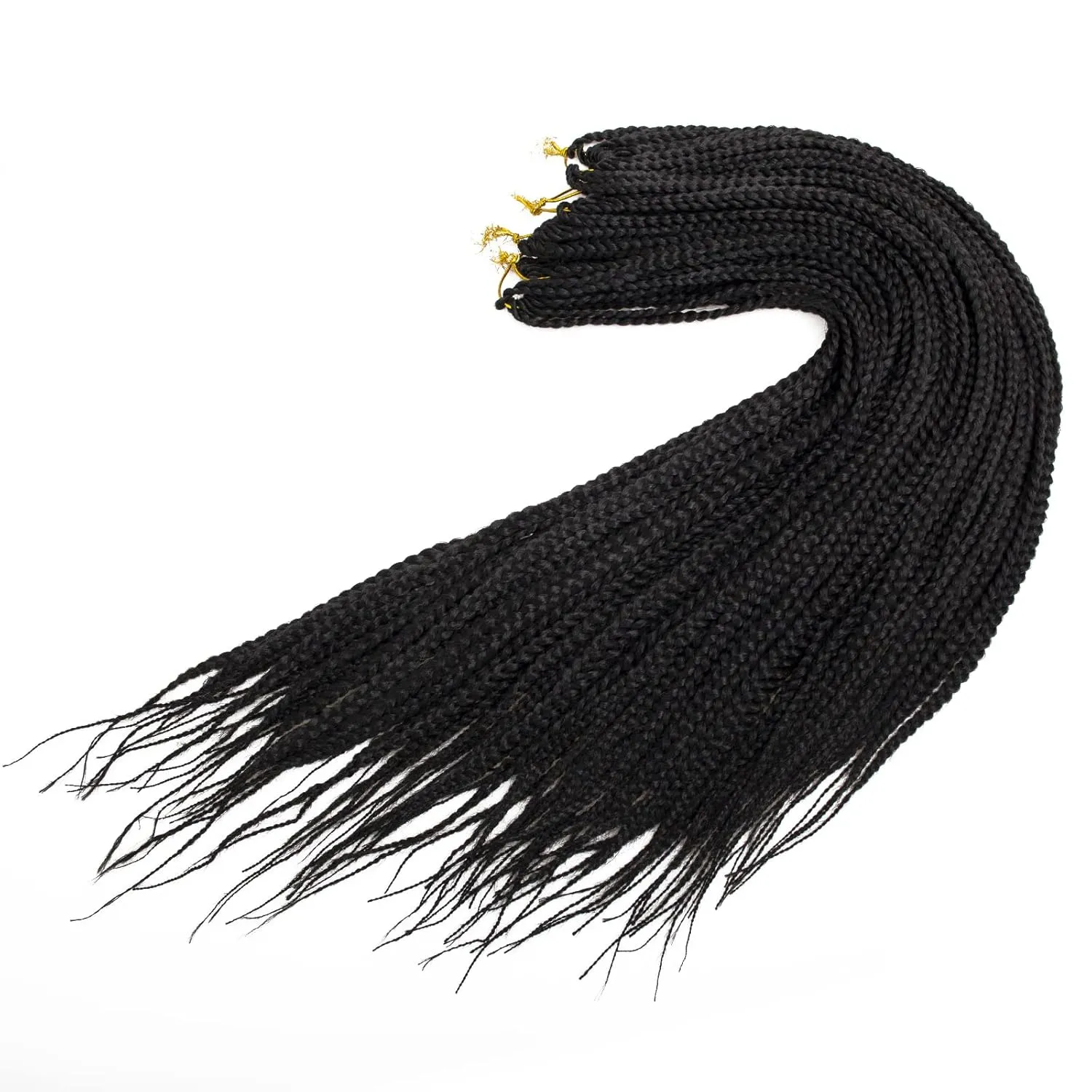 6 Packs Box Braids Crochet Hair Crochet Box Braids Pre-looped Synthetic Hair Crotchet Box Braids Hair 22 Inch (1B, 22inch) …