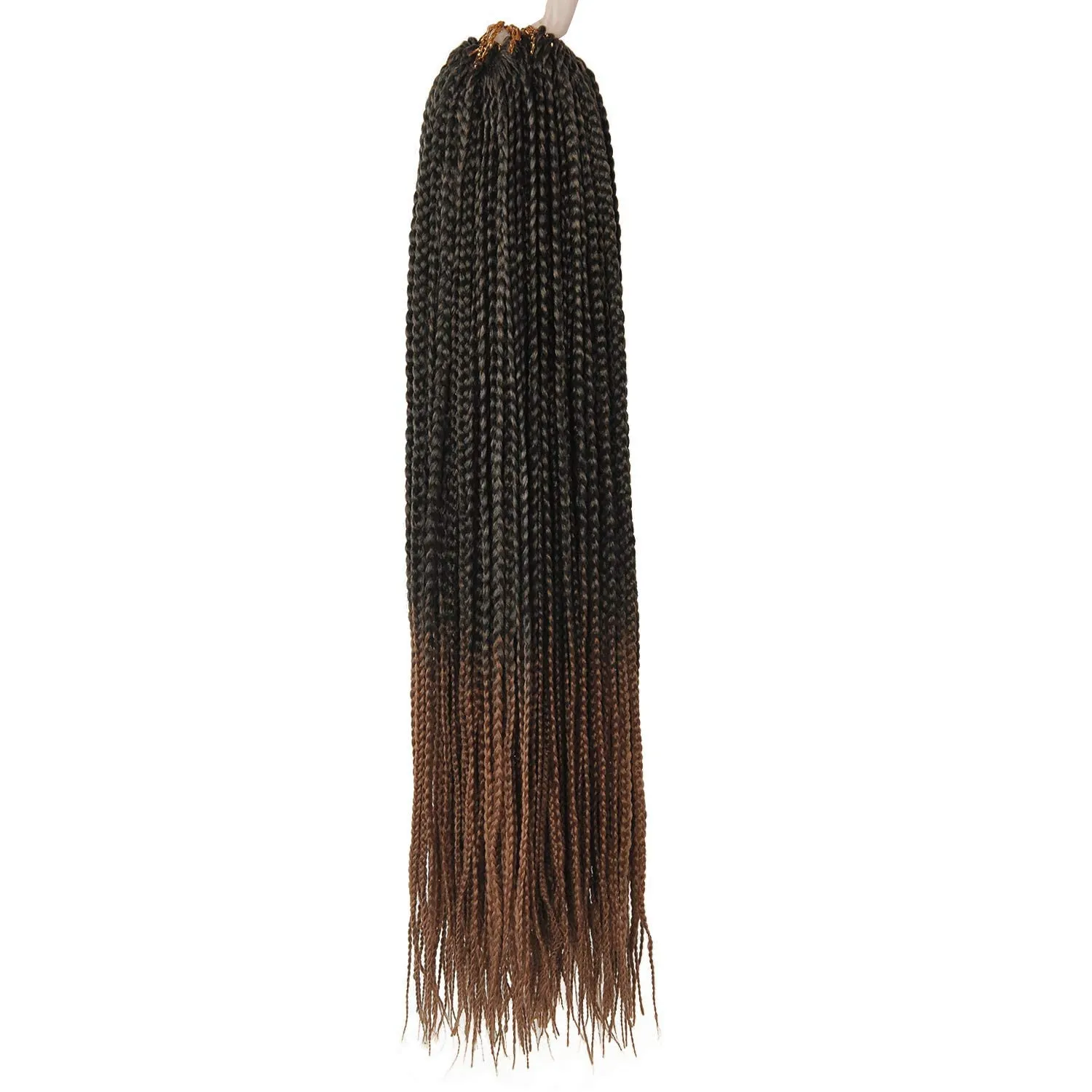 6 Packs Box Braids Crochet Hair Crochet Box Braids Pre-looped Synthetic Hair Crotchet Box Braids Hair 22 Inch (1B/30, 22inch) …