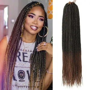 6 Packs Box Braids Crochet Hair Crochet Box Braids Pre-looped Synthetic Hair Crotchet Box Braids Hair 22 Inch (1B/30, 22inch) …