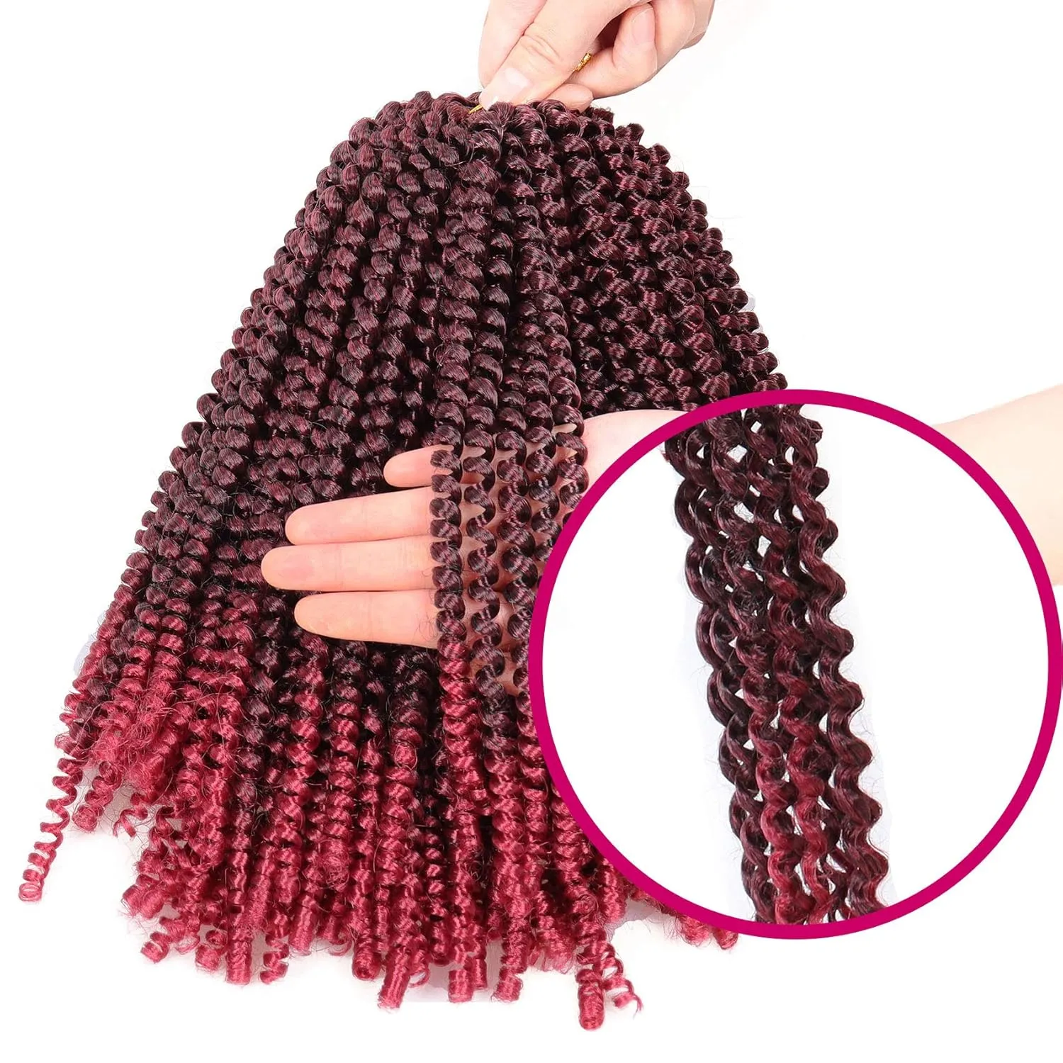 6 Packs Spring Twist Braiding Hair Spring Twists Bomb Twist Hair Synthetic Fiber Fluffy Twist Crochet Braids Low Temperature Twist Crochet Hair for Women Braiding Hair(10inch,T1B/BUG)
