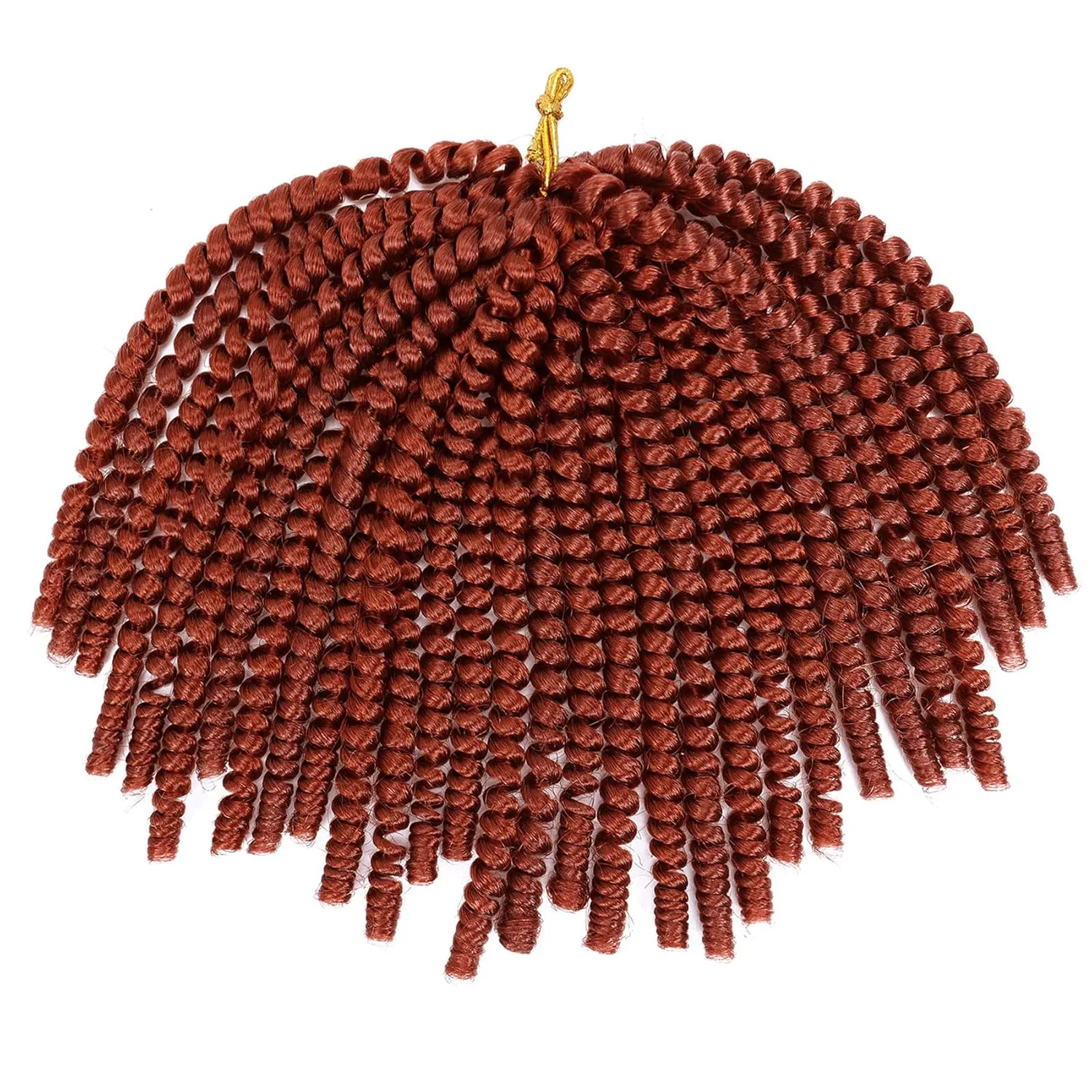 6 Packs Spring Twist Crochet Hair 8inch Spring Twists Bomb Twist Hair Synthetic Fiber Fluffy Twist Crochet Braids Low Temperature Spring Twist Braiding Hair for Women Hair Extension(8inch,350)