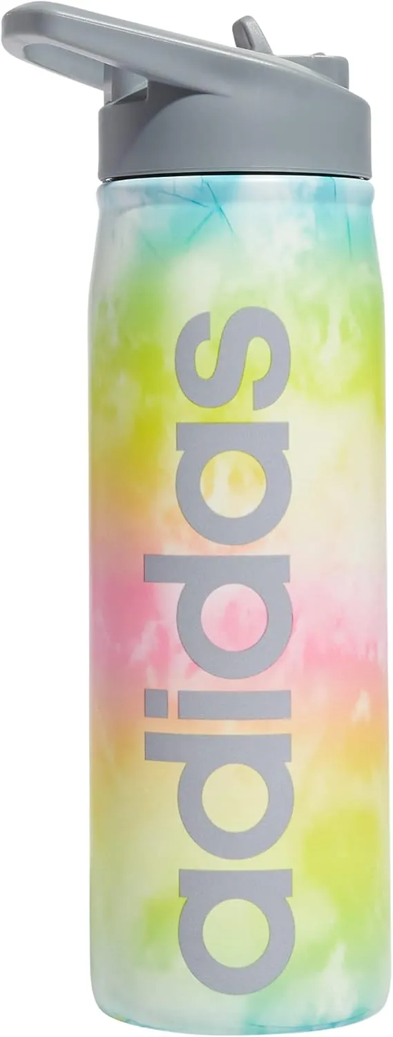 600 ML (20 oz) Straw Top Metal Water Bottle, Hot/Cold Double-Walled Insulated 18/8 Stainless Steel