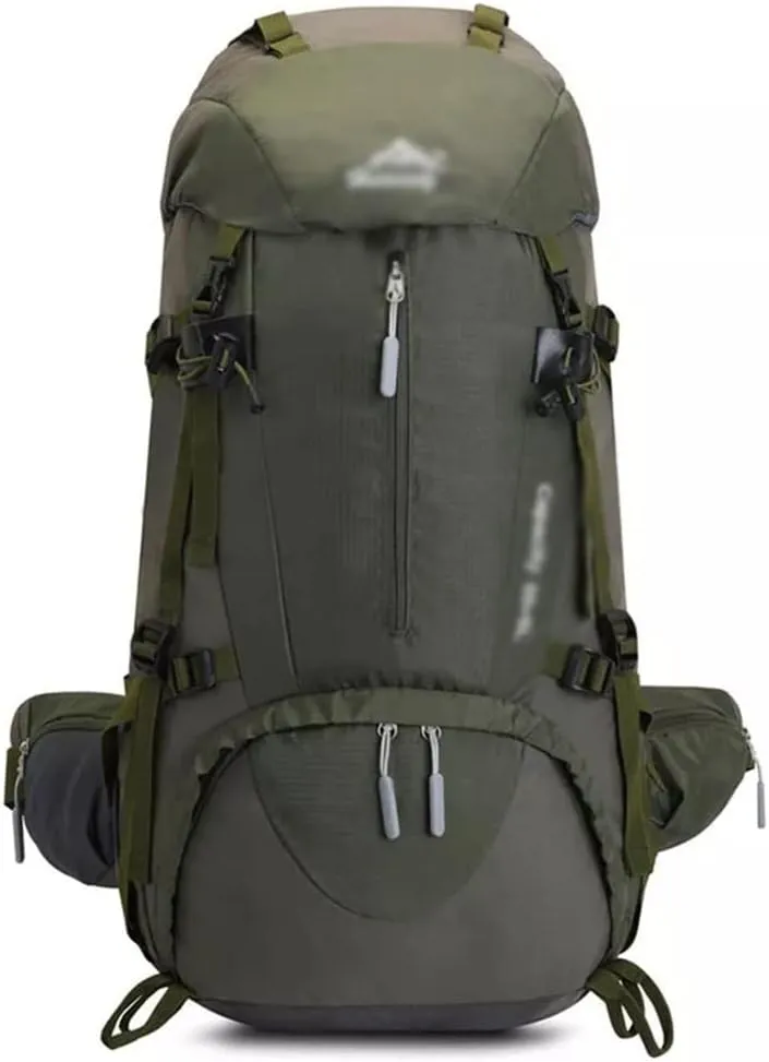 60L Mountaineering Bag Travel Backpack Outdoor Camping Rucksack Men's Backpack(Black-soul Eater1)