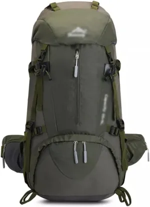 60L Mountaineering Bag Travel Backpack Outdoor Camping Rucksack Men's Backpack(Black-soul Eater1)