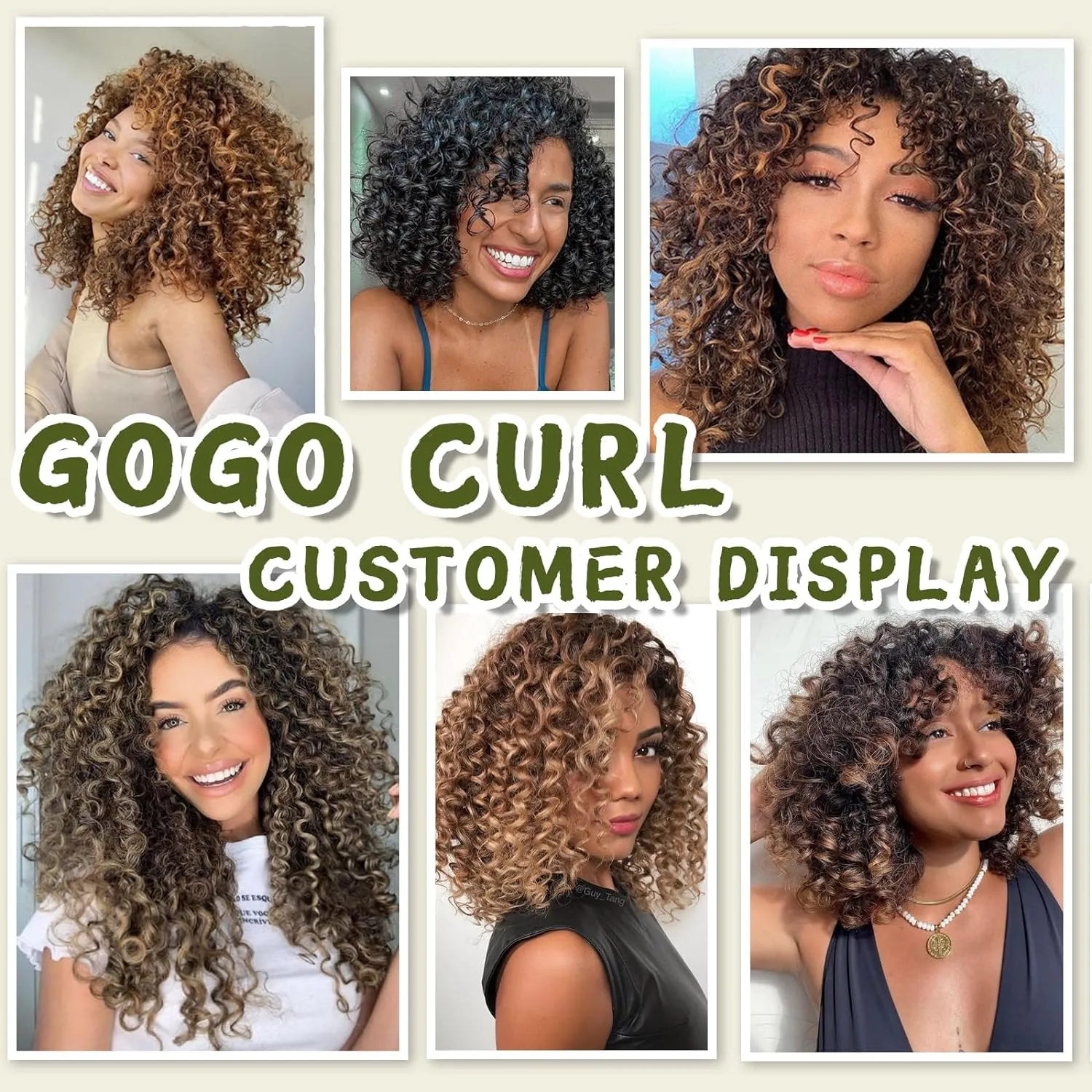 7 Packs Curly Crochet Hair for Black Women 10 Inch GOGO Curl Crochet Hair Deep Ocean Wave Crochet Hair Synthetic Bohemian Crochet Braids(10 inch, 1B)