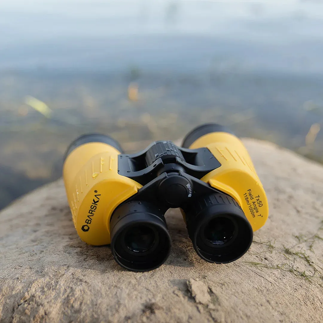 7x50mm Floatmaster Yellow Waterproof Floating Binoculars | AB12738