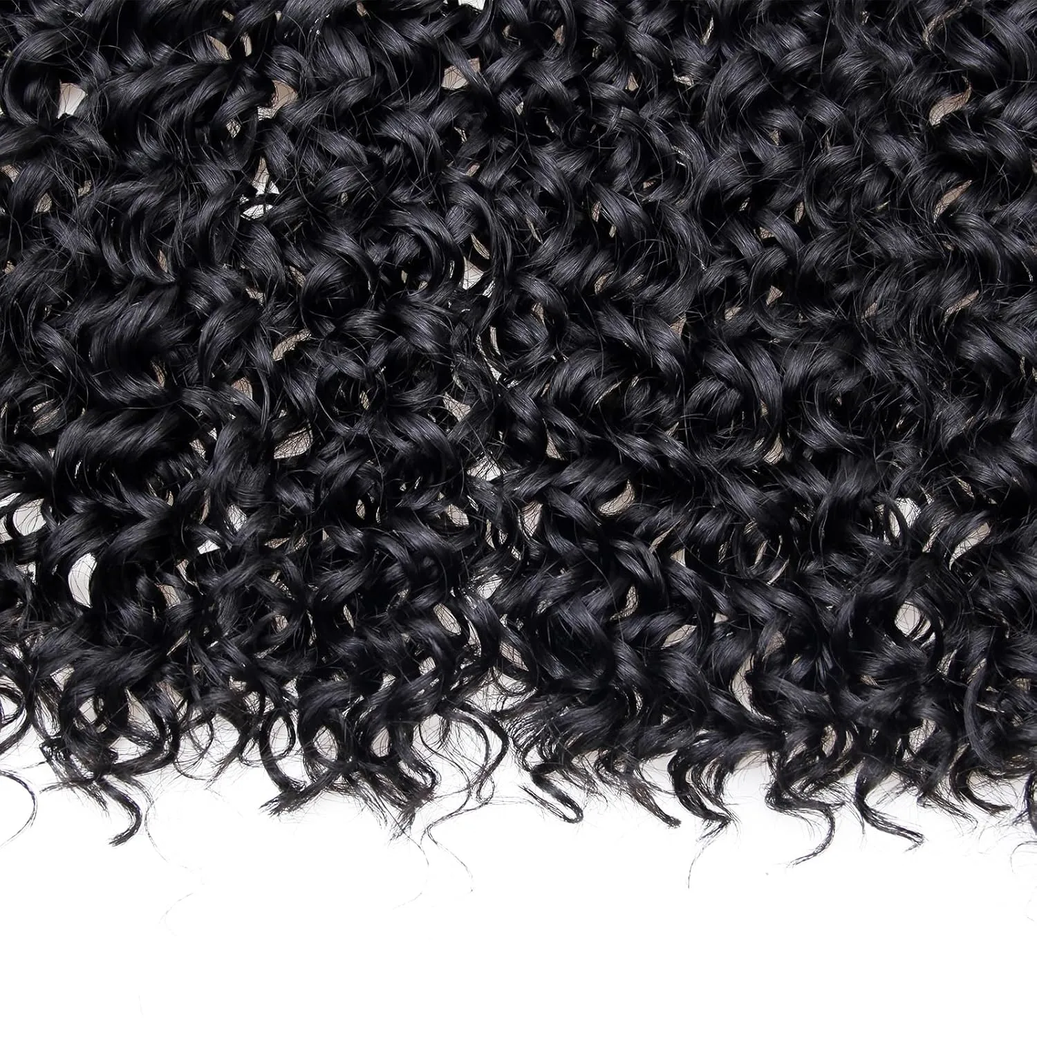 8 Packs Curly Crochet Hair 14inch GoGo Curl Crochet hair for Women Deep Wave Braiding hair,Synthetic Bohemian Crochet Braid Water Wave Crochet hair Extensions(1B, 14inch)