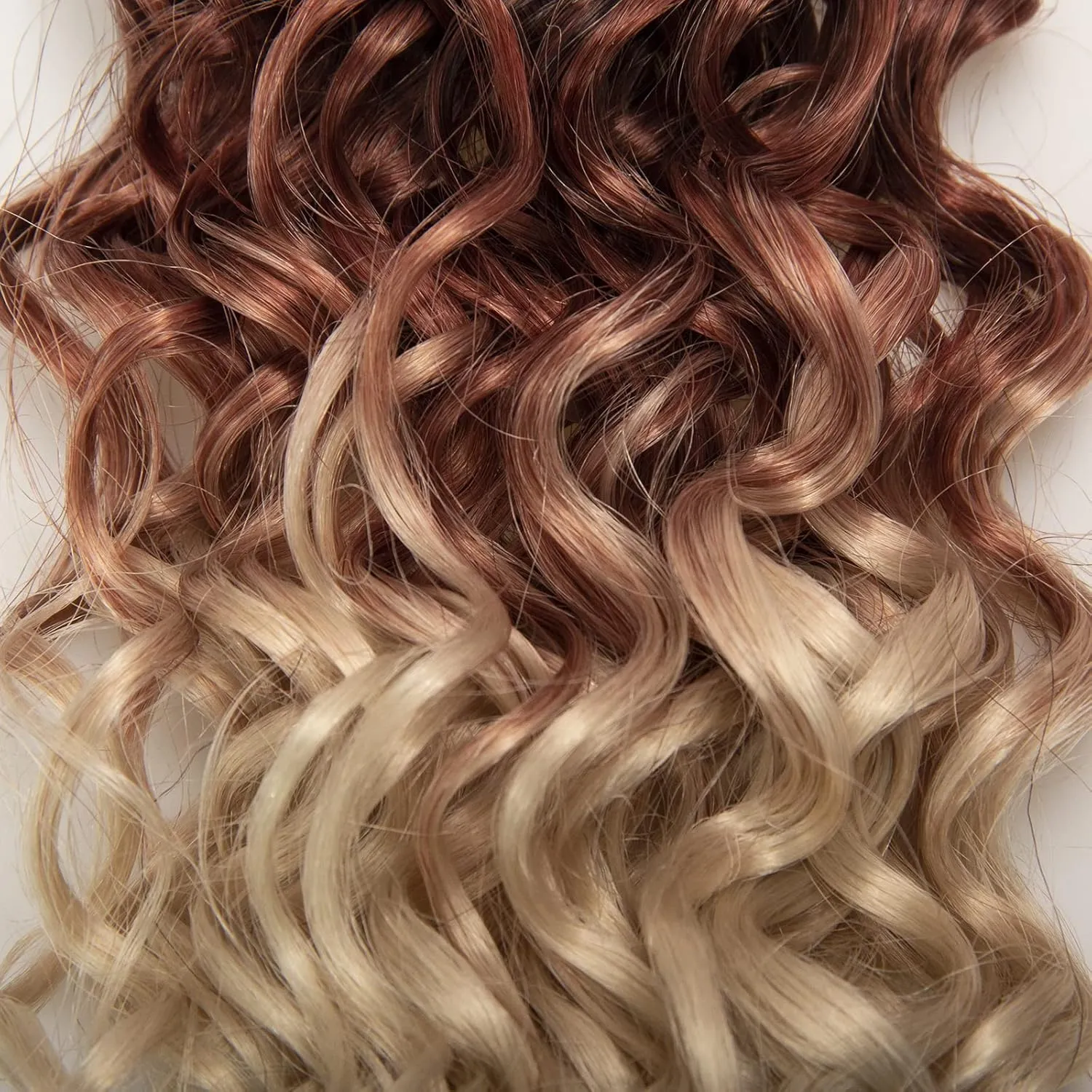 8 Packs Curly Crochet Hair GoGo Curl Crochet hair for Women Deep Wave Braiding hair,Synthetic Bohemian Crochet Braid Water Wave Crochet hair Extensions(1B/30/613, 10inch)