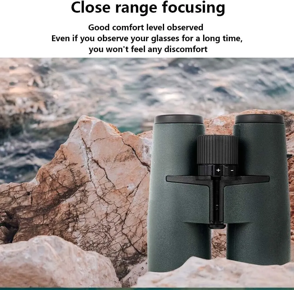 8x42ED Compact Binoculars for Adults – High-Powered BAK4 Prisms, Diamond White Coating, Waterproof & Fogproof, Rubber Armored – Ideal for Bird Watching, Hunting, Travel, Outdoor Sports