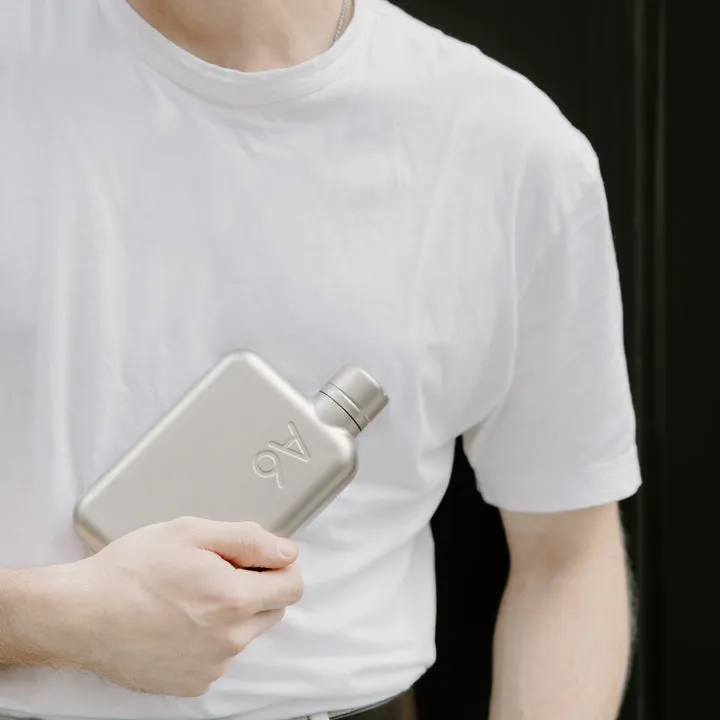 A6 Stainless Steel Memobottle - Satin