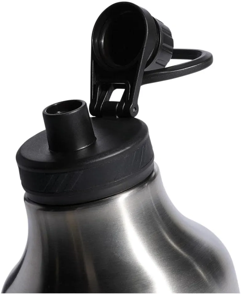 adidas 2 Liter (62 Oz) Metal Water Bottle, Hot/Cold Double-Walled Insulated 18/8 Stainless Steel