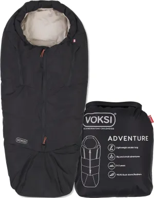 Adventure Baby Sleeping Bag, Natural Wool & Down, Windproof & Water-Repellent, Product of Norway