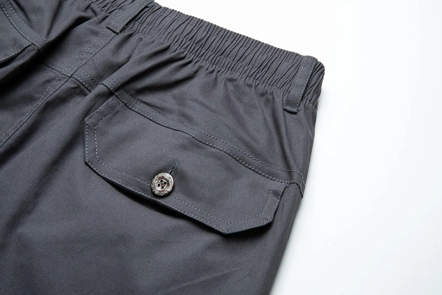 AIFARLD Mens Cargo Pants Elastic Waist Pants Sport Jogger Long Trousers for Hiking Fishing Running Workout