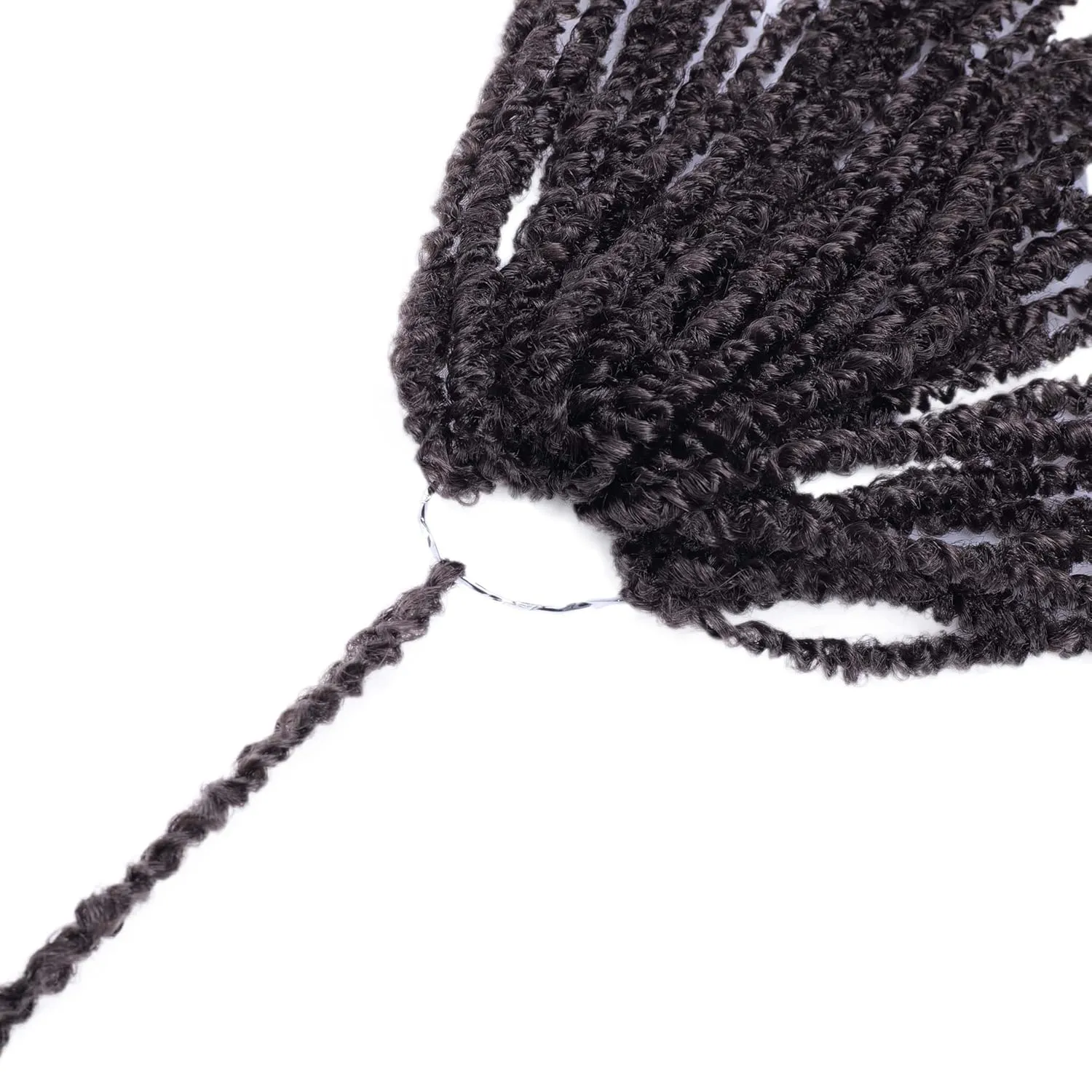 Aipin Pre-Twisted Passion Twist Hair mini Yanky Passion Twist Crochet Hair(18 nch 8Pack 4#)