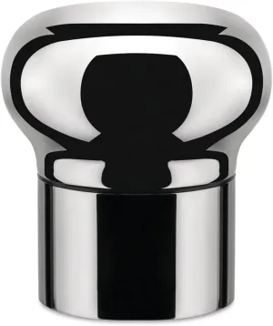 Alessi "Noe" Wine And Champagne Bottle Stopper With Expanding Seal in 18/10 Stainless Steel, Silver