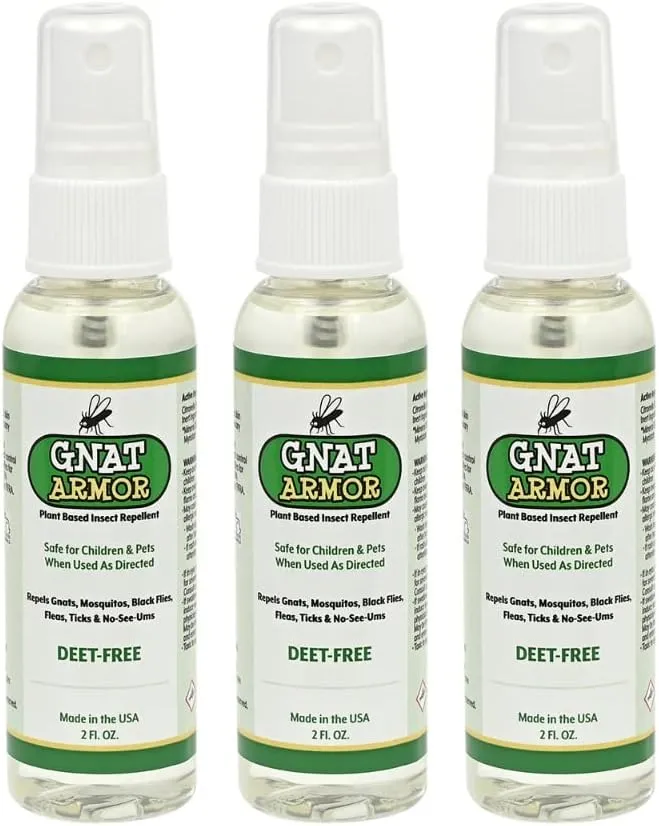 All Natural Kids Bug Spray DEET Free Citronella Based - Hypoallergenic USA Made - Repels Natz, Mosquito, Ticks, Fleas, No See Ums, Biting Flies, Ants, and More! (2oz Spray 3-Pack)