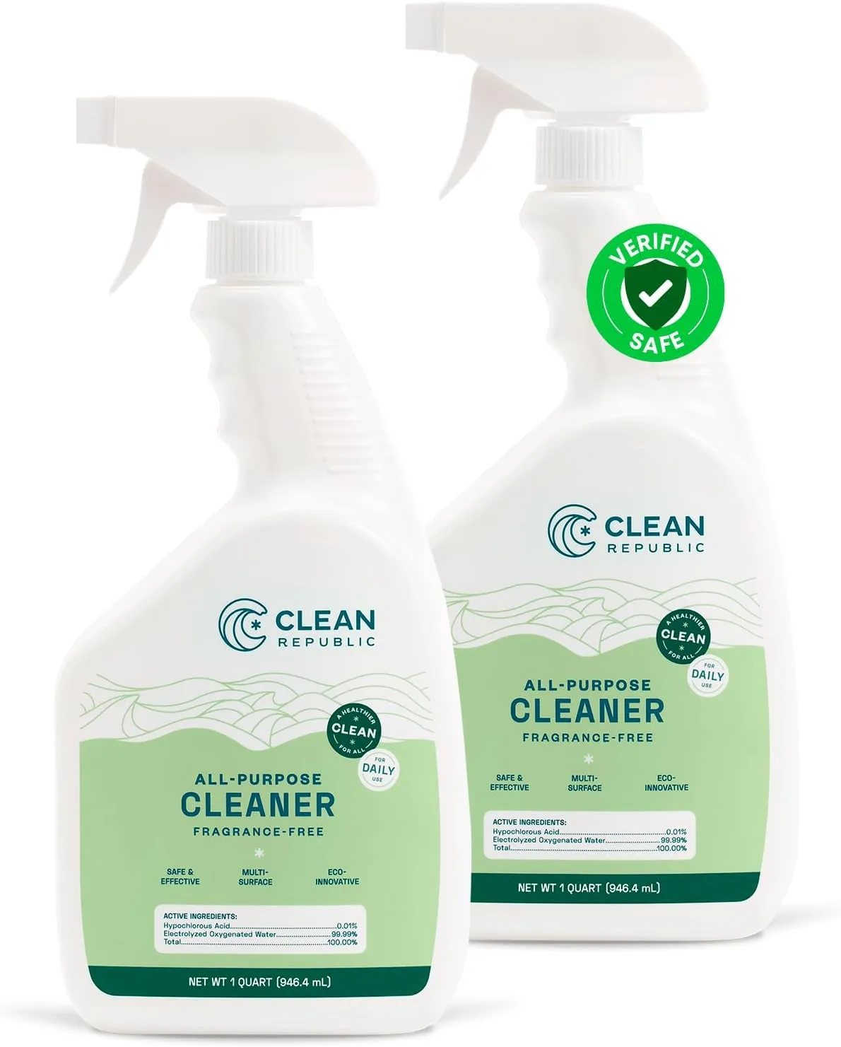 All-Purpose Cleaner, Daily Use Cleaning Spray for Kitchens, Bathrooms, and More, 32 Fluid Ounce Bottle, 2-Pack