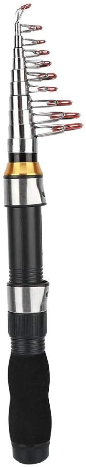 Alomejor Telescopic Fishing Rod Pole Portable Small Short Sea Pole Mini Sea Fishing Tools Telescopic Fishing Rod for Travel Seawater Freshwater Bass Trout Fishing