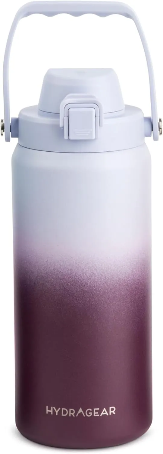 Alpine Insulated Stainless Steel Bottle with Leak-Proof Flip Lid - 40 Oz - Twedia Ombre
