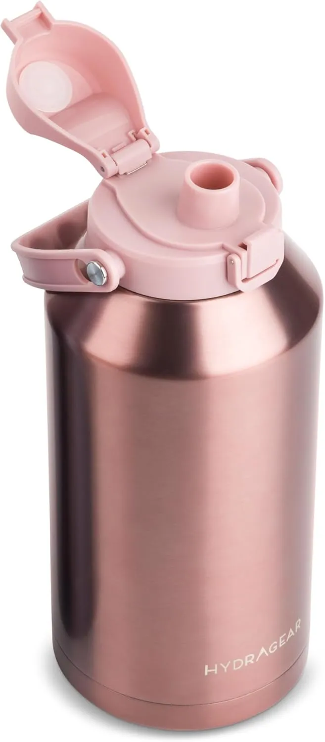 Alpine Insulated Stainless Steel Bottle with Leak-Proof Flip Lid - 80 Oz - Matte Leon