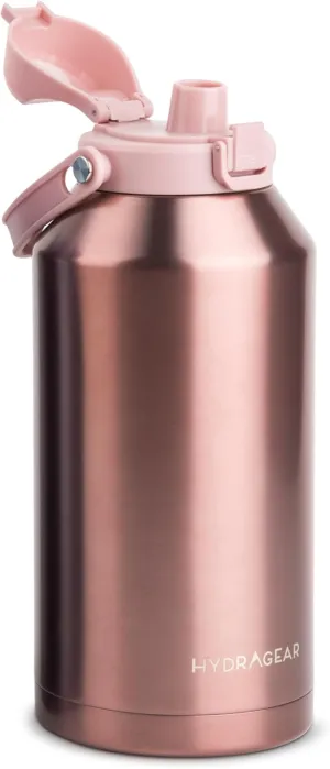 Alpine Insulated Stainless Steel Bottle with Leak-Proof Flip Lid - 80 Oz - Matte Leon
