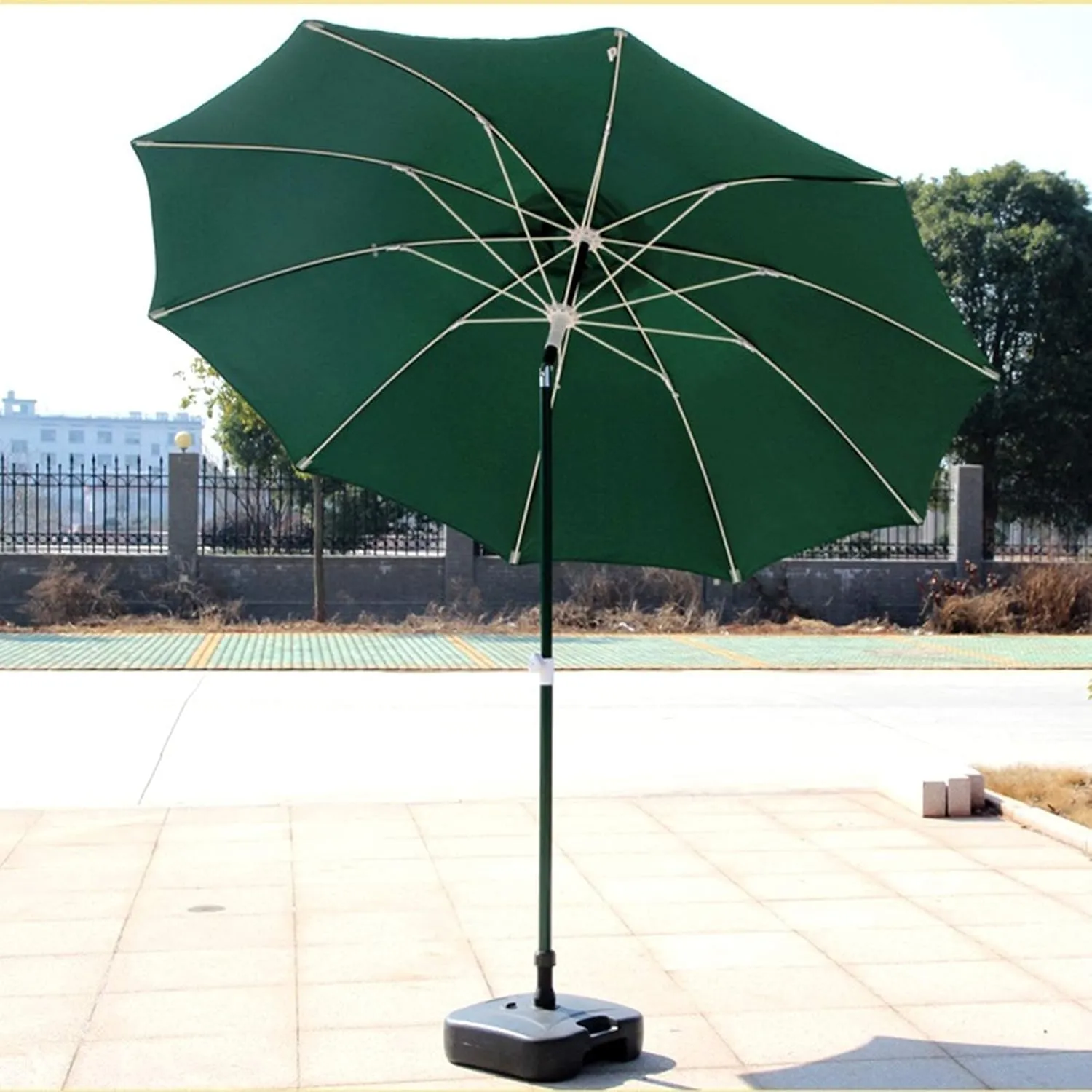 Aluminum Parasol, Tiltable Outdoor Parasol, Wind-resistant Courtyard Umbrella, UV-resistant Beach Umbrella, Used In Villas, Balconies, Gardens, Without Base good