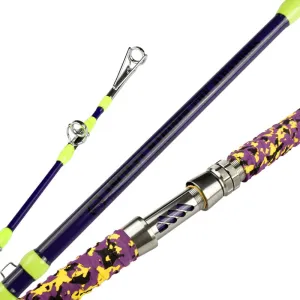 ANCIENT MARINER Albatross Series Castfish Rod 10' Catfish Casting Rods 2 Piece Glow with Black Light Catfish Fishing Rod