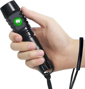 ARCHON 1200 Lumens Scuba Diving Light with Power Indicator Narrow Beam and USB Charger Red Waterproof Dive Torch for Underwater Lighting