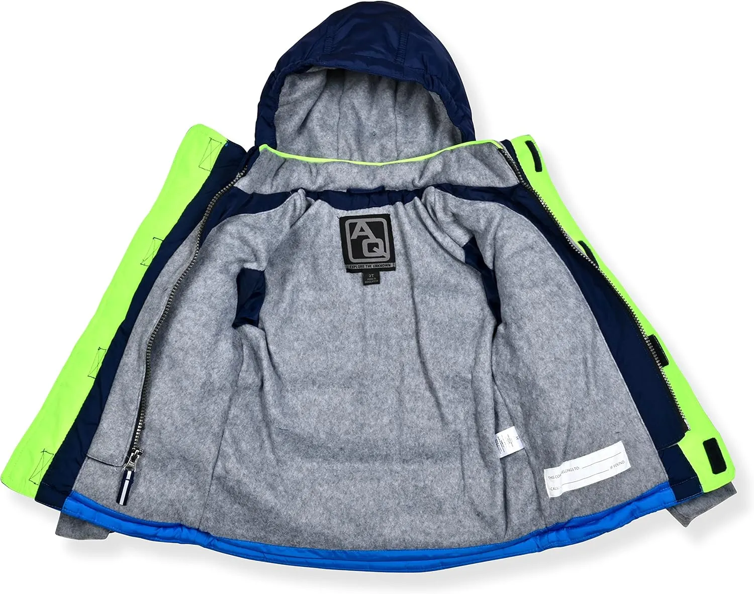 Arctic Quest Boys Windproof Water Resistant Insulated Hooded Warm Winter Snow And Ski Jacket Outdoor Coat