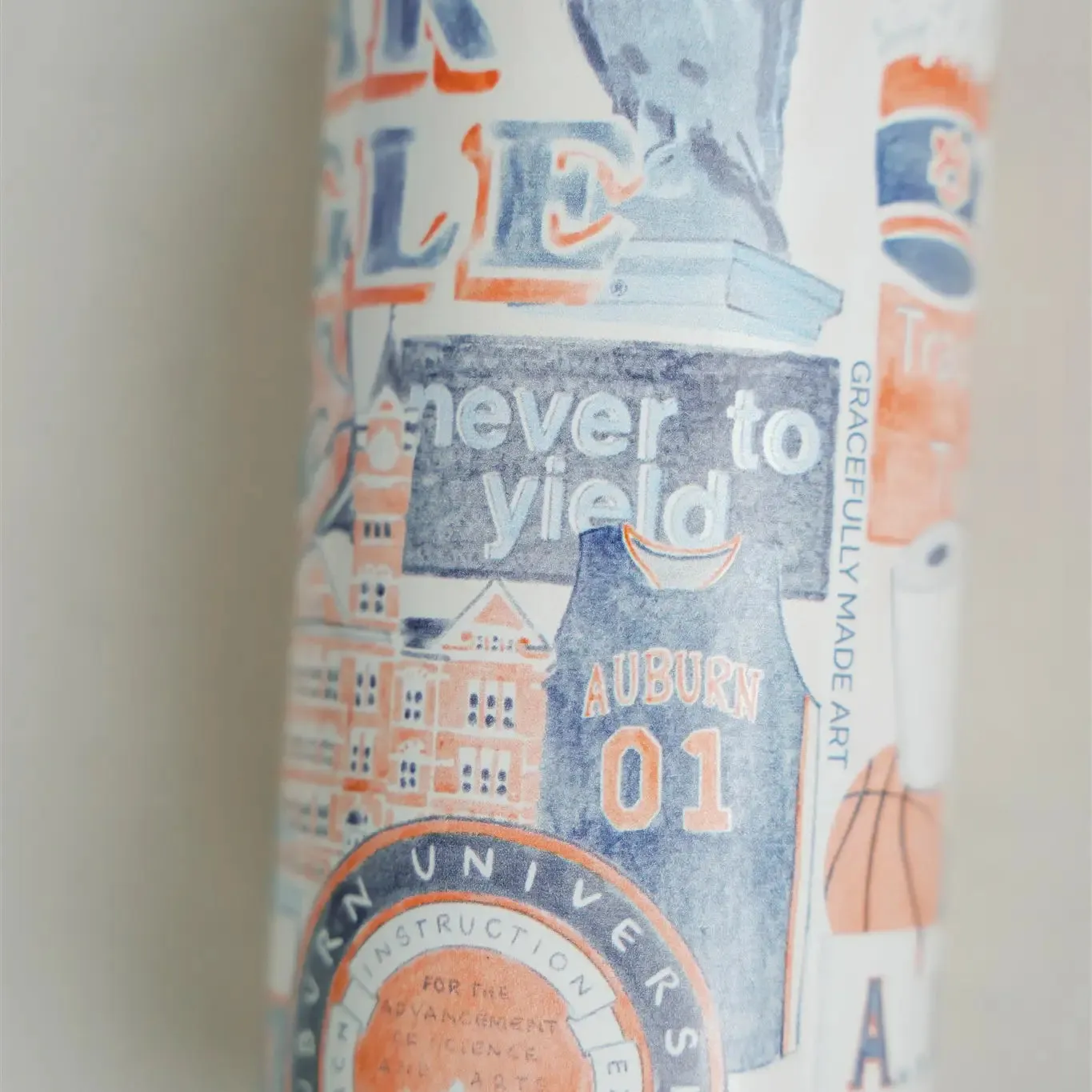 Auburn University 32oz Insulated Water Bottle