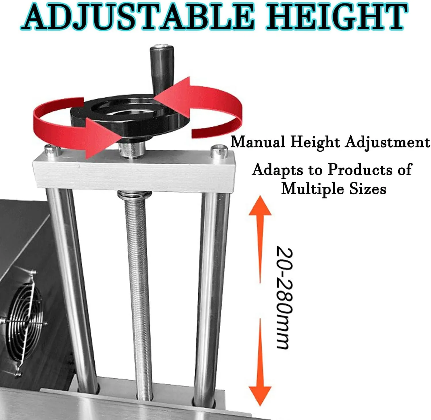Automatic Continuous Sealing Machine for Aluminum Foil,Band Sealer,Electromagnetic Induction Band Bag Sealer,Adjustable Speed/Seal Width and Height,60-130mm