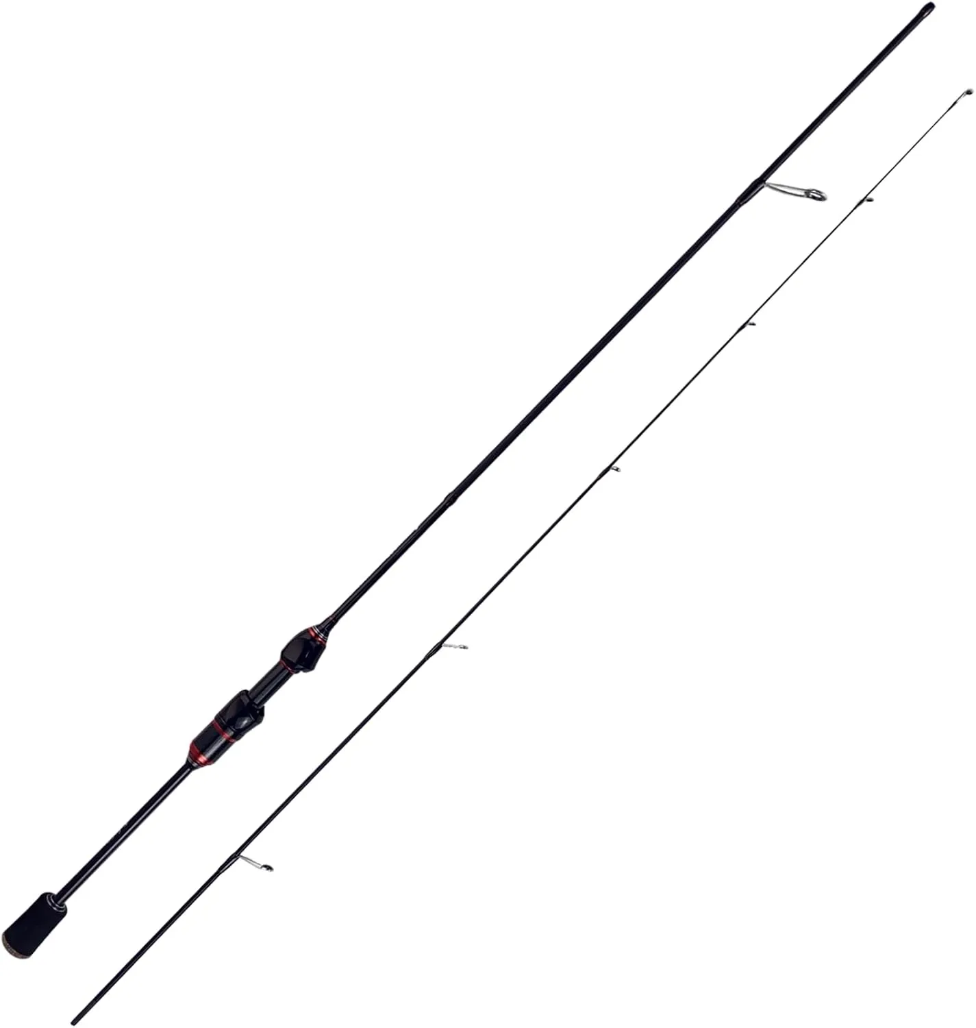 Aventik EchoLite Fishing Rod Ultralight Bass Fishing Pole with Lure 2-8g High Carbon UL Trout Spinning Casting Rod Line Weight 2-6LB,5'/5'6''/6'/6'6''