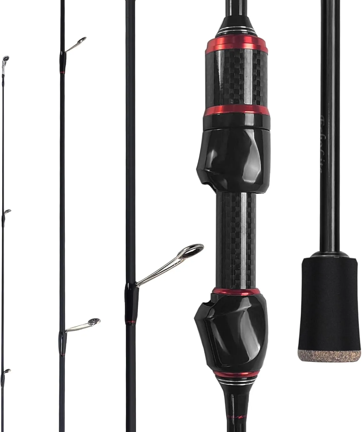 Aventik EchoLite Fishing Rod Ultralight Bass Fishing Pole with Lure 2-8g High Carbon UL Trout Spinning Casting Rod Line Weight 2-6LB,5'/5'6''/6'/6'6''