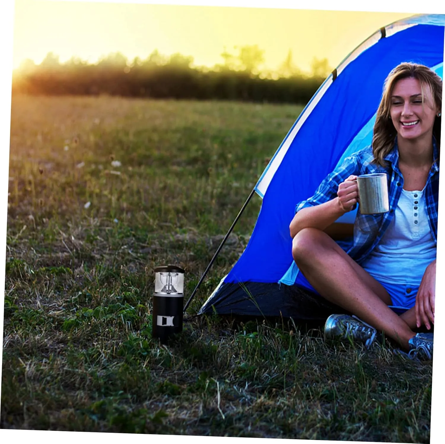 Balacoo Handheld Camping Lamp Set Outdoor Screwdriver Kit Portable Flashlight Tool Emergency Lantern Rugged Lantern for Adventure