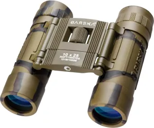 Barska Lucid View 10x25 Camo Compact Binoculars for Outdoor Travel Hunting Hiking Events