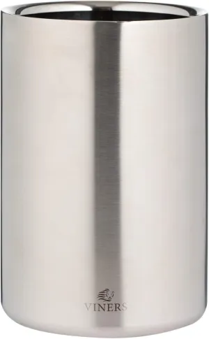 Barware Wine Cooler Double Wall Silver 1.3L, Stainless Steel