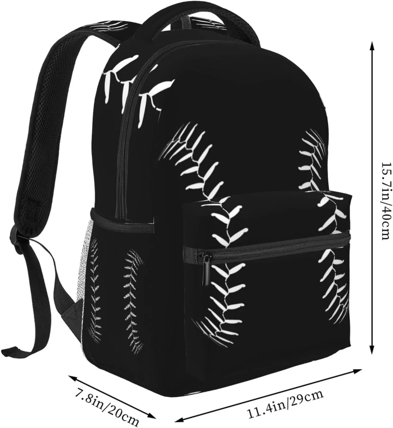 Baseball Sport Softball Backpack Girls Boys Elementary Middle School Backpack Bookbag for Girls Boys Kids Teen Back to School Book Bag Gifts for 2nd 3rd 4th 5th 6th Grade Students