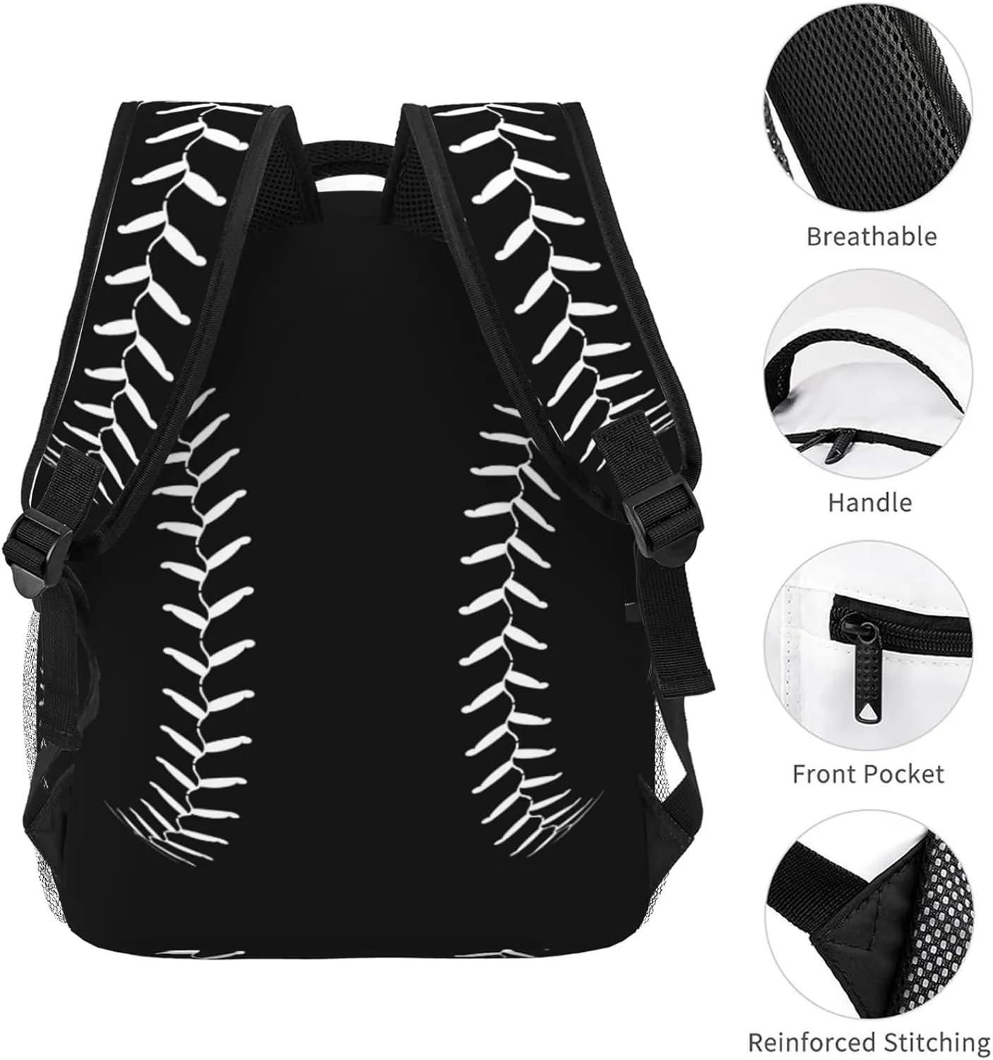 Baseball Sport Softball Backpack Girls Boys Elementary Middle School Backpack Bookbag for Girls Boys Kids Teen Back to School Book Bag Gifts for 2nd 3rd 4th 5th 6th Grade Students