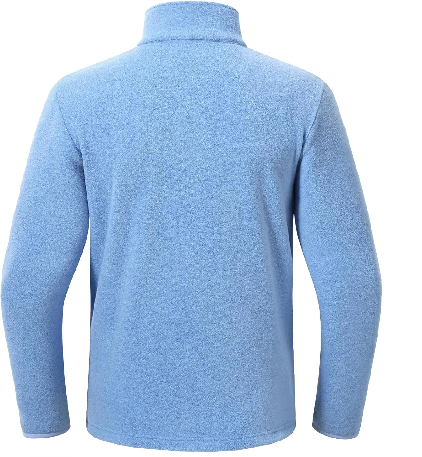 BASSDASH Men's Quarter Zip Jacket Mid Weight Polar Fleece Pullover Outdoor Warm Breathable Long Sleeve Sweatshirt