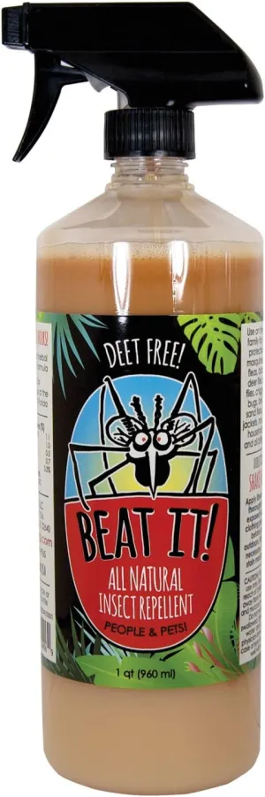 Beat IT! All Natural Deet-Free Insect Repellent (Quart)