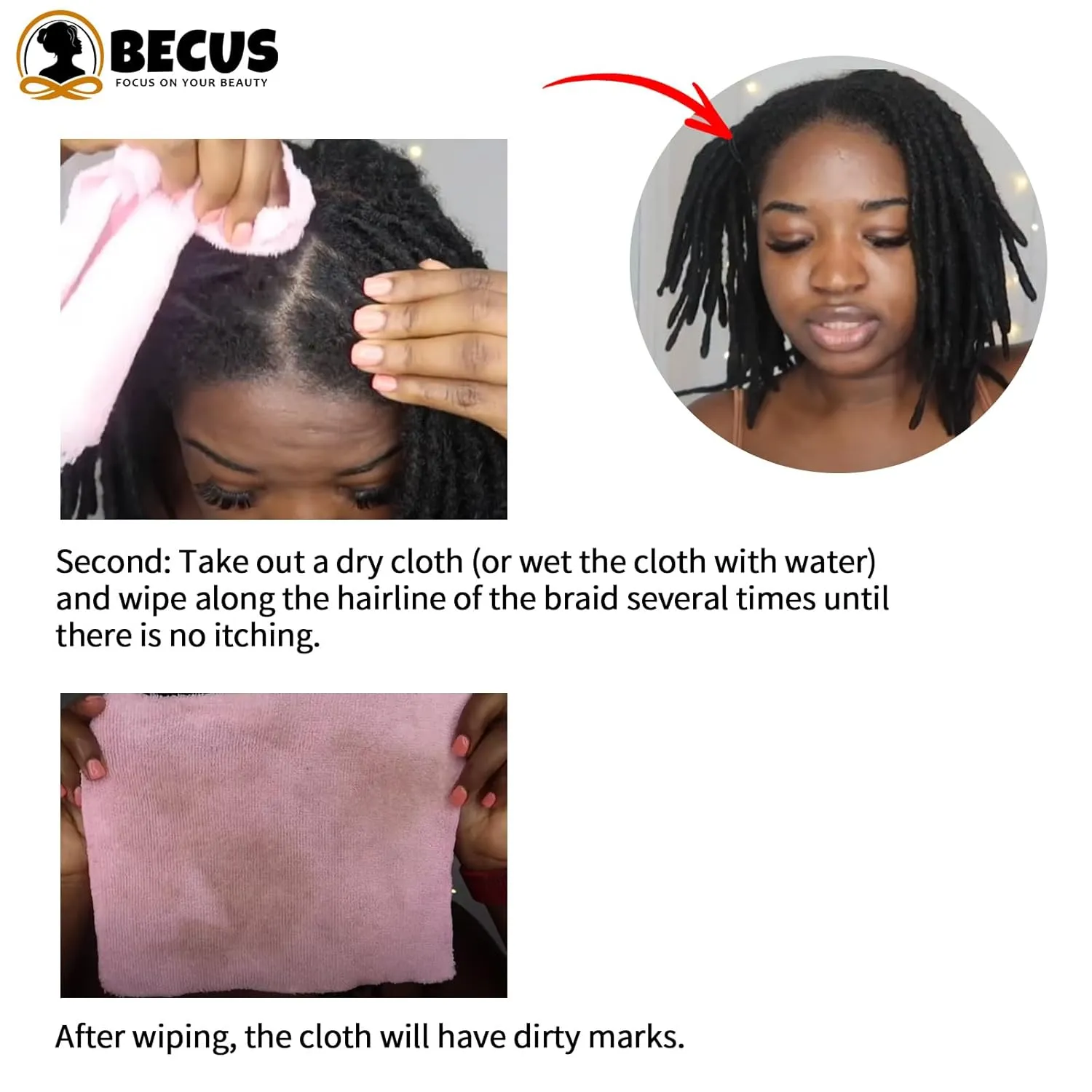 BECUS 3packs Crochet Braids Synthetic Braiding African Hair 10inch 8mm 20 Roots/Packs(Black to Blonde #1B/27)
