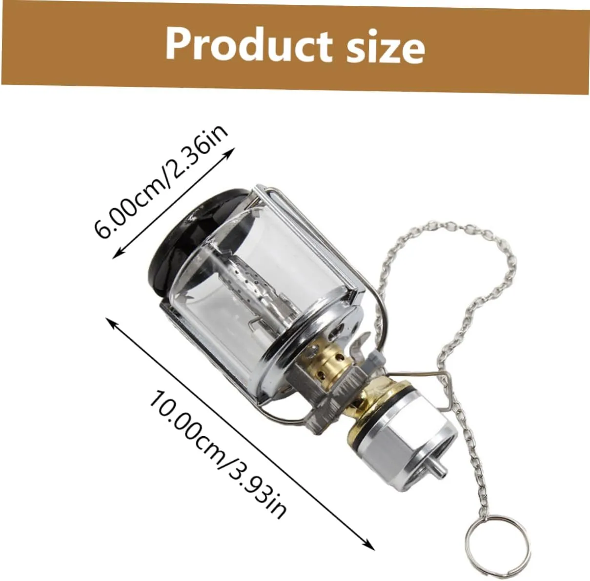 BESPORTBLE Lantern Lights Outdoor Camping Propane Led Camping Lamp with Light Cover Gas Powered Light for Camping Supply